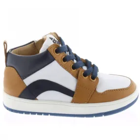 Chaussures bleu et camel pour enfants Acebos | Petites Fripouilles